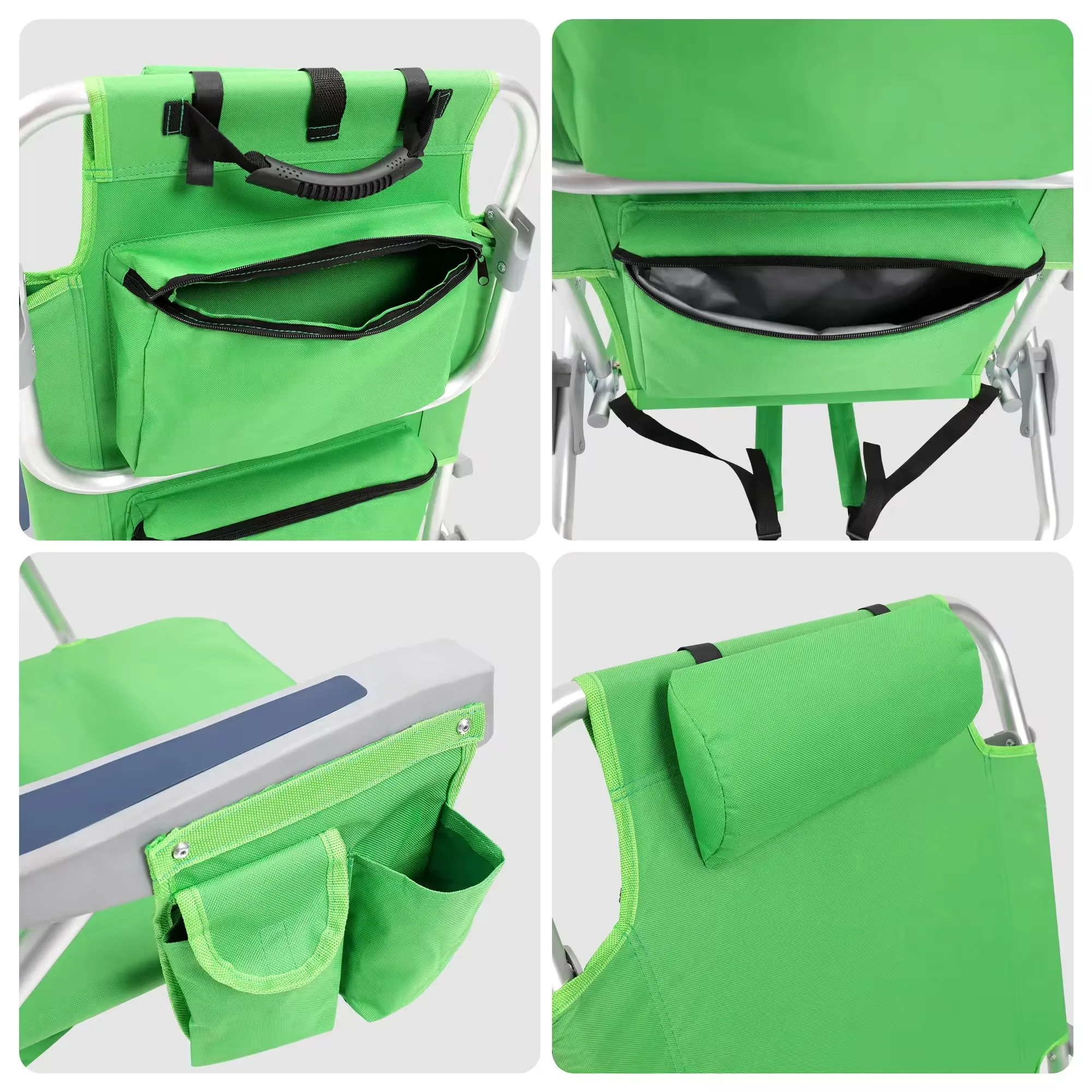 Modern Lightweight Metal Garden Chair for Adults with Cooler Pouch Portable Outdoor Furniture for Courtyard Use
Modern Lightweight Metal Garden Chair for Adults with Cooler Pouch Portable Outdoor Furniture for Courtyard Use