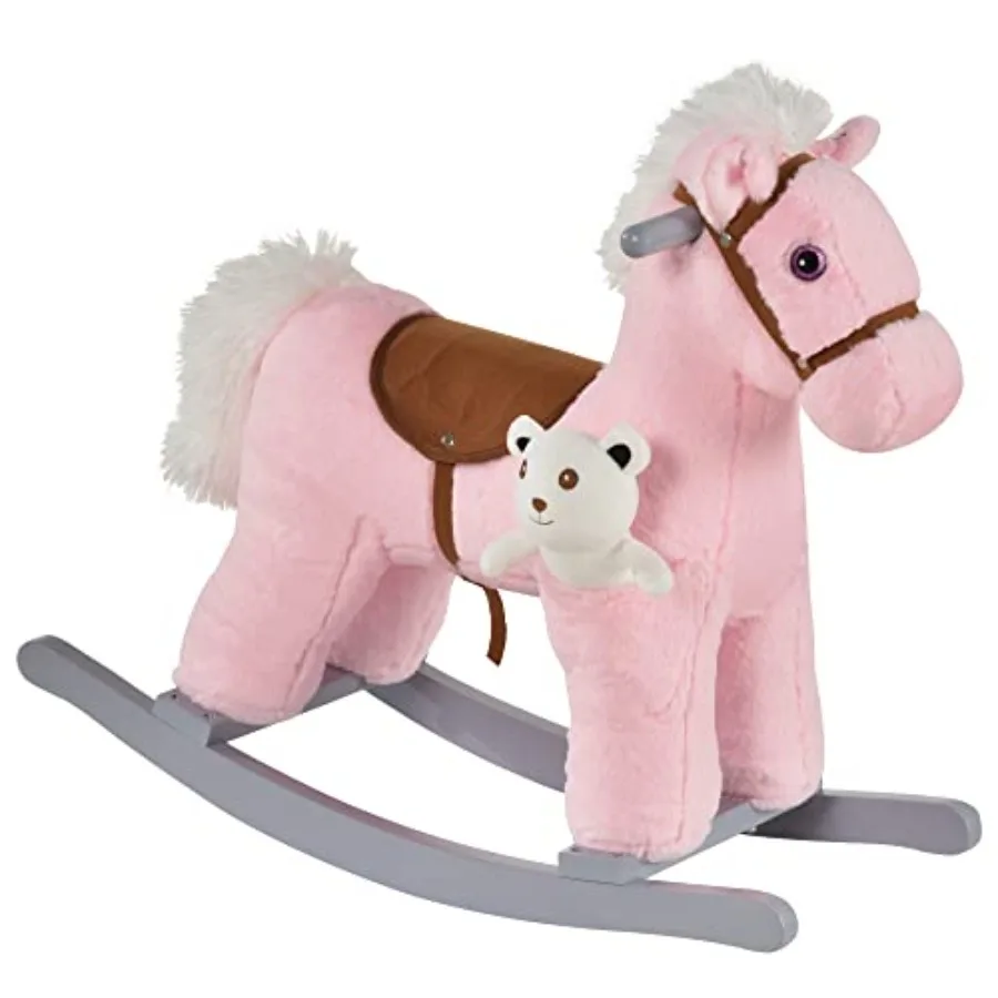 Plush Ride-On Rocking Horse with Bear Toy Chair with Soft Plush Toy and Fun Realistic Sounds Pink
Plush Ride-On Rocking Horse with Bear Toy Chair with Soft Plush Toy and Fun Realistic Sounds Pink