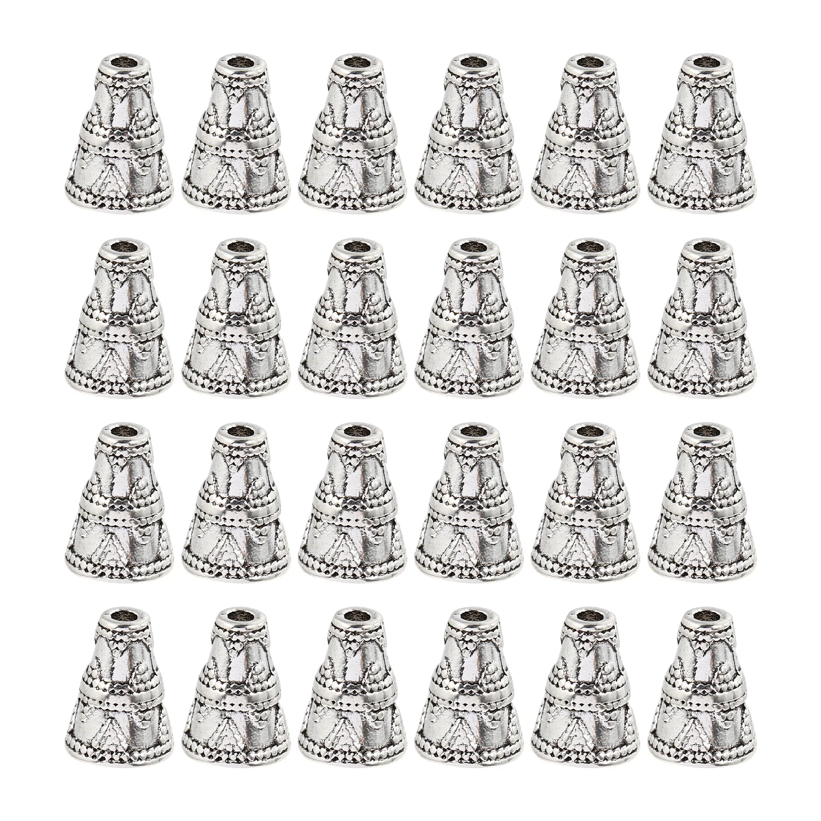 50 Pcs Alloy DIY Jewelry Making Bracelet Necklace Diy Vintage Beaded Cone Bead Caps For Diy Jewelry Making Accessories Vintage
50 Pcs Alloy DIY Jewelry Making Bracelet Necklace Diy Vintage Beaded Cone Bead Caps For Diy Jewelry Making Accessories Vintage