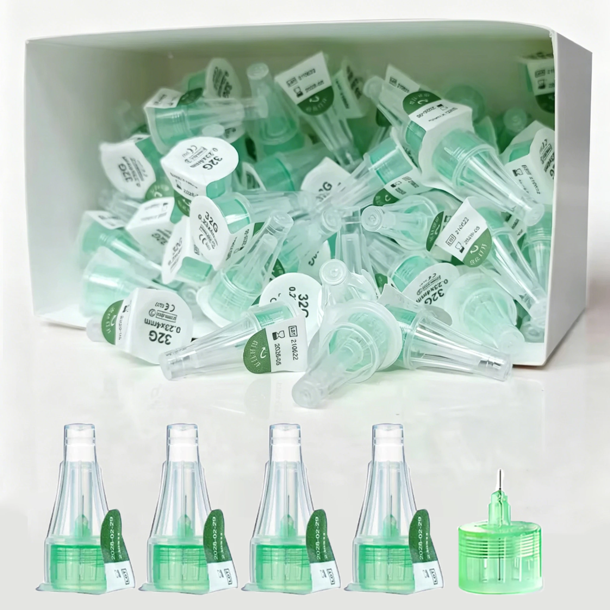 Sterile Safety 32G 4mm Insulin Pen Needles Stainless Steel 31G 5mm 6mm 8mm Insulin Needle for 3ML Magic Peptide Pen
Sterile Safety 32G 4mm Insulin Pen Needles Stainless Steel 31G 5mm 6mm 8mm Insulin Needle for 3ML Magic Peptide Pen