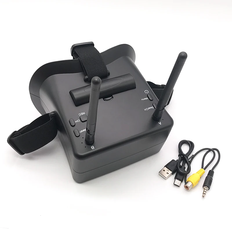 RHD430 4.3 inch 5.8G 800x480 40CH DVD Built-in Battery High-definition Head-mounted FPV Video Glasses For RC Drone
RHD430 4.3 inch 5.8G 800x480 40CH DVD Built-in Battery High-definition Head-mounted FPV Video Glasses For RC Drone