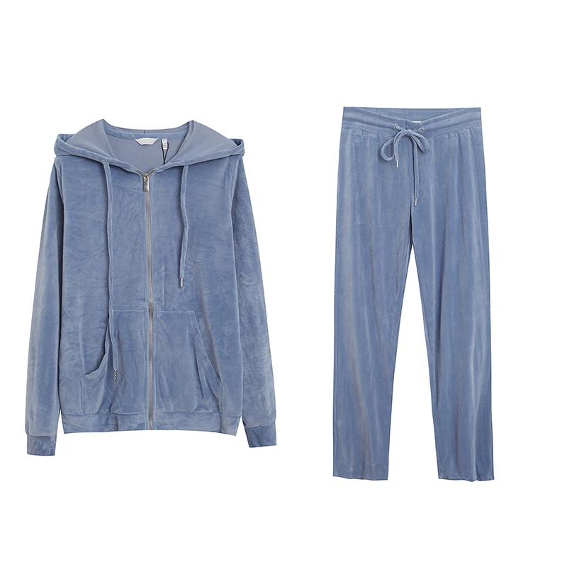 Ladies Casual Sporty Hooded Zipper Jacket Loose Slimming Pocket Set Straight Leg Pants Fashionable Comfortable Women's Outfit
Ladies Casual Sporty Hooded Zipper Jacket Loose Slimming Pocket Set Straight Leg Pants Fashionable Comfortable Women's Outfit