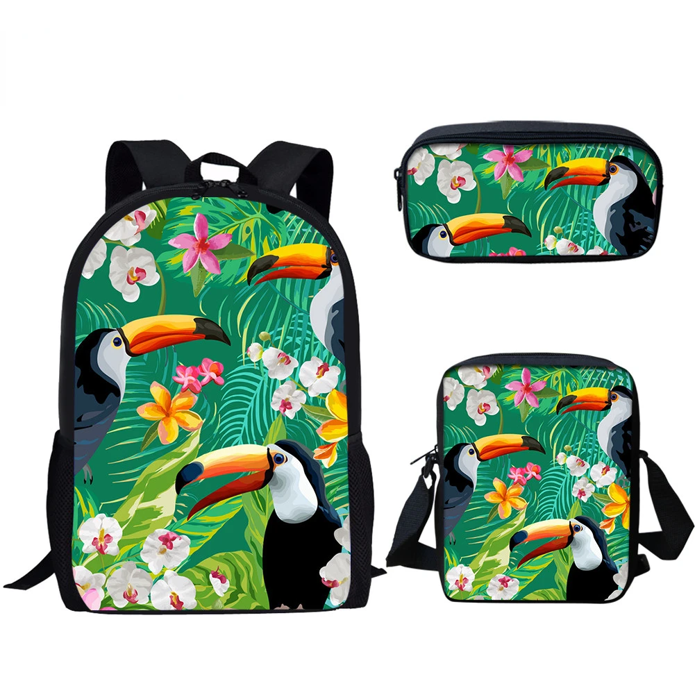 Harajuku Youthful Peculiar Parrot Floral 3D Print 3pcs/Set Student Travel bags Laptop Daypack Backpack Shoulder Bag Pencil Case
Harajuku Youthful Peculiar Parrot Floral 3D Print 3pcs/Set Student Travel bags Laptop Daypack Backpack Shoulder Bag Pencil Case