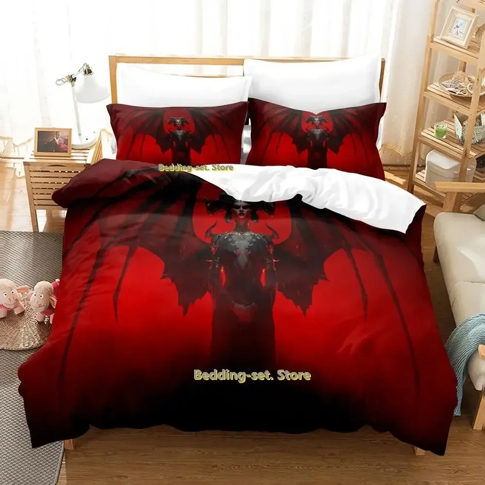 2023 Diablo IV Bedding Set Single Twin Full Queen King Size Bed Set Adult Kid Bedroom Duvetcover Sets Anime parure de lit Bed
2023 Diablo IV Bedding Set Single Twin Full Queen King Size Bed Set Adult Kid Bedroom Duvetcover Sets Anime parure de lit Bed