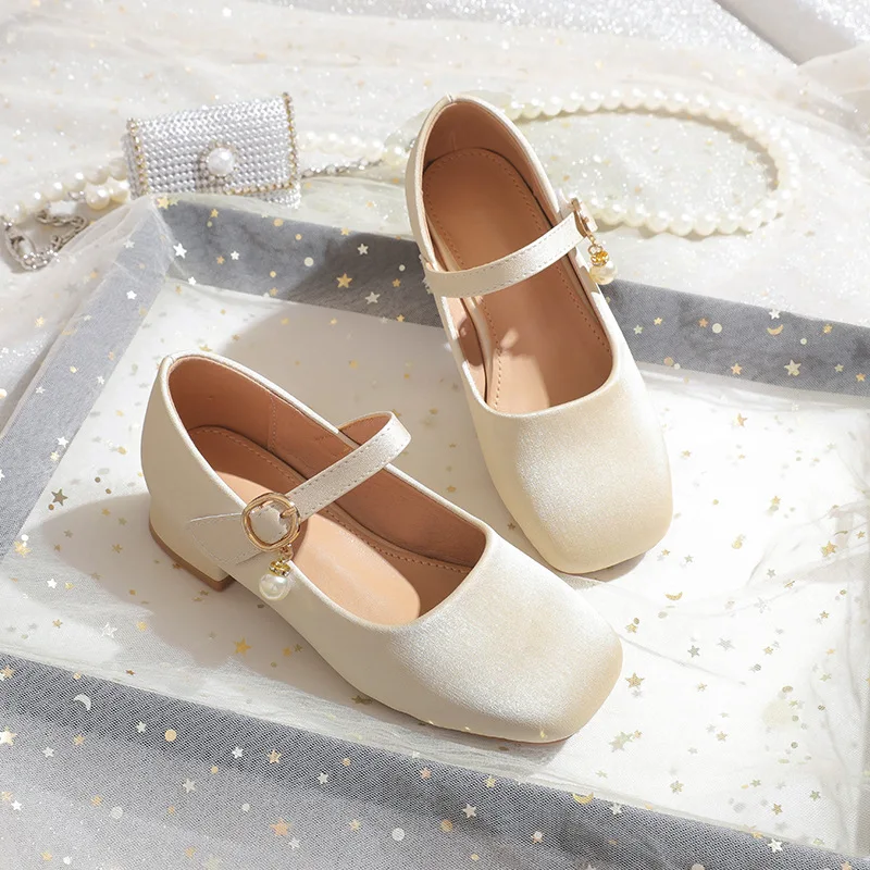 Girls Silver Block Heel Mary Janes Fall Spring children's Non-Slip Dress Shoes Soft Sole Flower Girl & Recital Pumps Kids
Girls Silver Block Heel Mary Janes Fall Spring children's Non-Slip Dress Shoes Soft Sole Flower Girl & Recital Pumps Kids