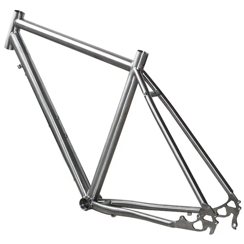 Titanium Alloy Grade 9 Ti3Al2.5V BB68 Road bicycle bike frame made in China
Titanium Alloy Grade 9 Ti3Al2.5V BB68 Road bicycle bike frame made in China