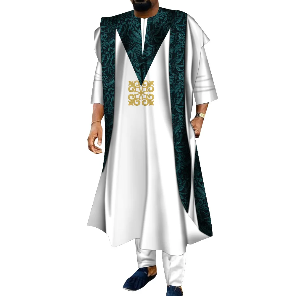 2025 African Men's Robe Set, Shirt, Ankara 3-piece Wedding Dress, Long Robe Set, Traditional Clothing Mens Clothes
2025 African Men's Robe Set, Shirt, Ankara 3-piece Wedding Dress, Long Robe Set, Traditional Clothing Mens Clothes