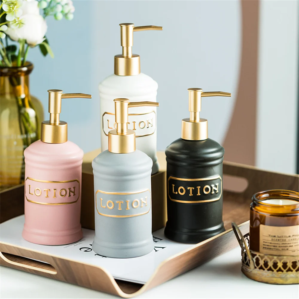 340ml Hand Sanitizer Bottle Bathroom Ceramic Soap Dispenser Shower Gel Shampoo Bottles Household Empty Press Sub-bottling
340ml Hand Sanitizer Bottle Bathroom Ceramic Soap Dispenser Shower Gel Shampoo Bottles Household Empty Press Sub-bottling