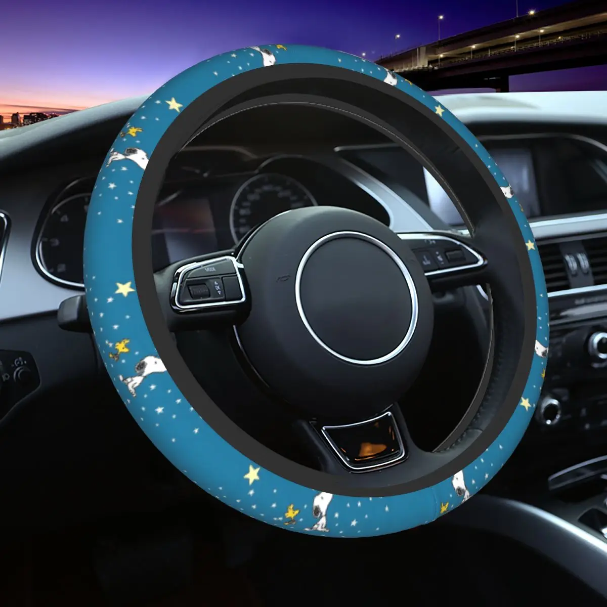 38cm S-Dog-Snoopies Star Steering Wheel Cover Auto Car Steering Wheel Protector Fit for SUV Car Accessories Universal 15 inch
38cm S-Dog-Snoopies Star Steering Wheel Cover Auto Car Steering Wheel Protector Fit for SUV Car Accessories Universal 15 inch