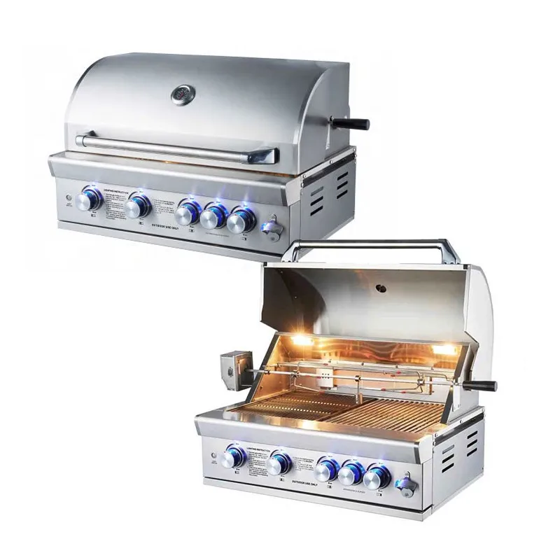 Commercial Outdoor Kitchen Smokeless Grill Stainless Steel Easily Assembled Barbecue Table Bbq Gas Grill
Commercial Outdoor Kitchen Smokeless Grill Stainless Steel Easily Assembled Barbecue Table Bbq Gas Grill