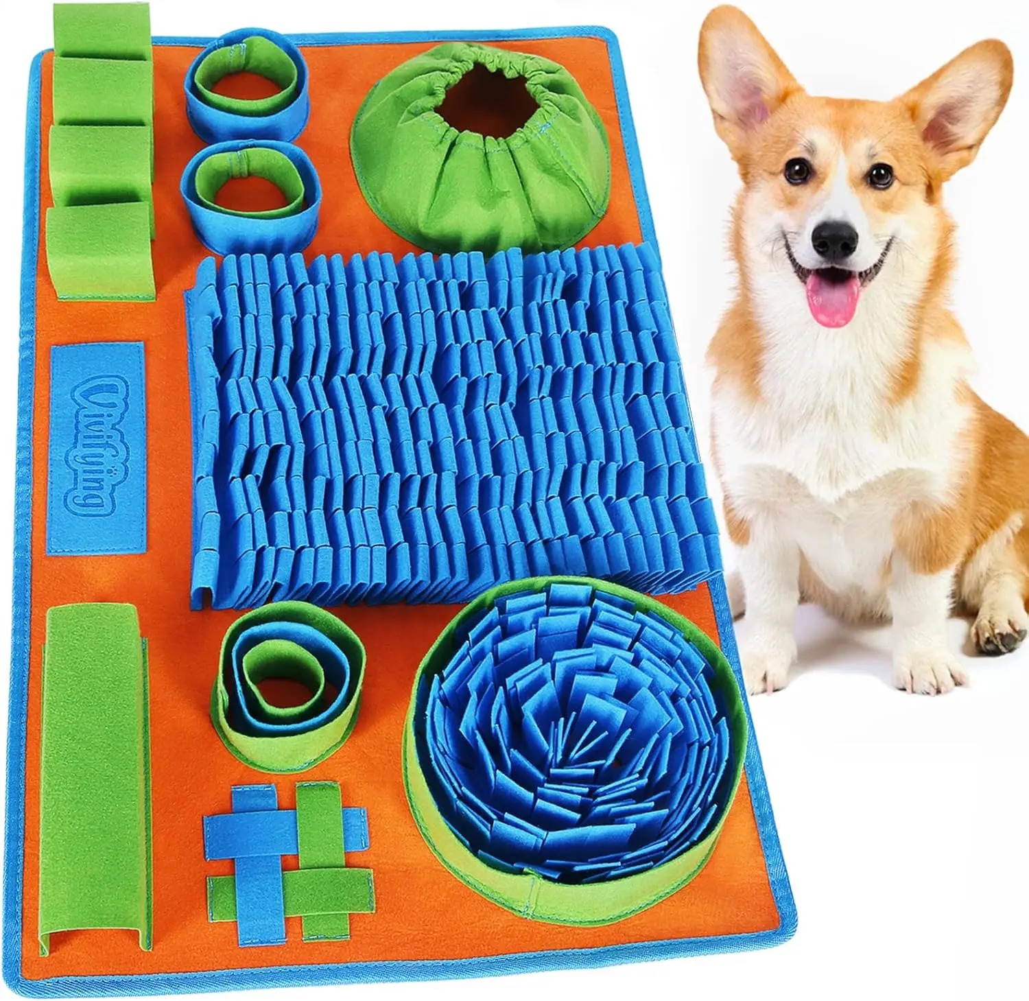 Interactive Dog Snuffle Mat for Mental Stimulation, Slow Eating Puzzle Toy to Keep Pets Busy
Interactive Dog Snuffle Mat for Mental Stimulation, Slow Eating Puzzle Toy to Keep Pets Busy