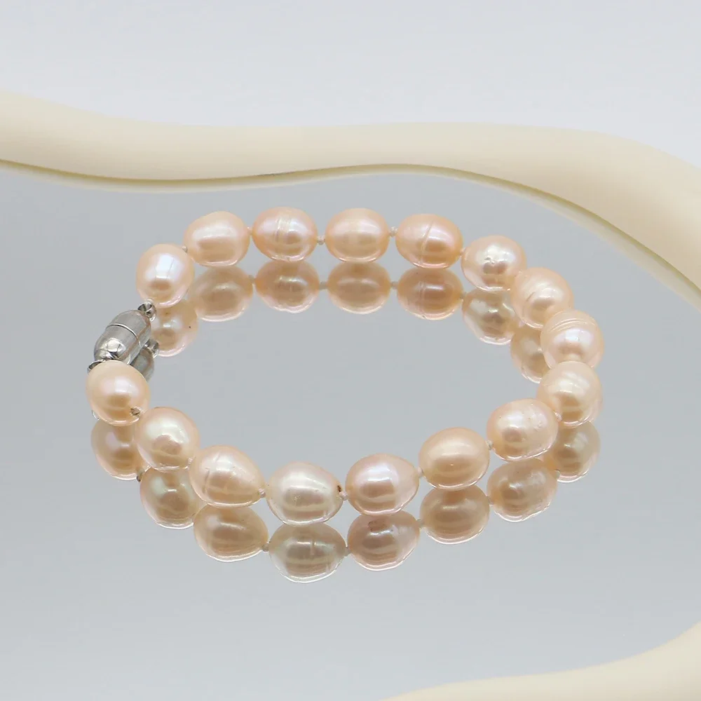 Charming Twisted Rice Bead Freshwater Pearl Bracelet with Magnetic Clasp Exquisite and Gorgeous Jewelry for Outfit Styling
Charming Twisted Rice Bead Freshwater Pearl Bracelet with Magnetic Clasp Exquisite and Gorgeous Jewelry for Outfit Styling