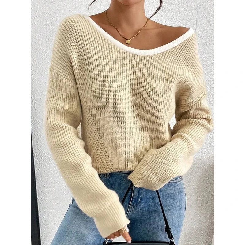 Модный вязаный свитер с бантом, круглый вырез, пуловер, женский топ из мягкой акриловой смеси, удобный для повседневной носки
Модный вязаный свитер с бантом, круглый вырез, пуловер, женский топ из мягкой акриловой смеси, удобный для повседневной носки