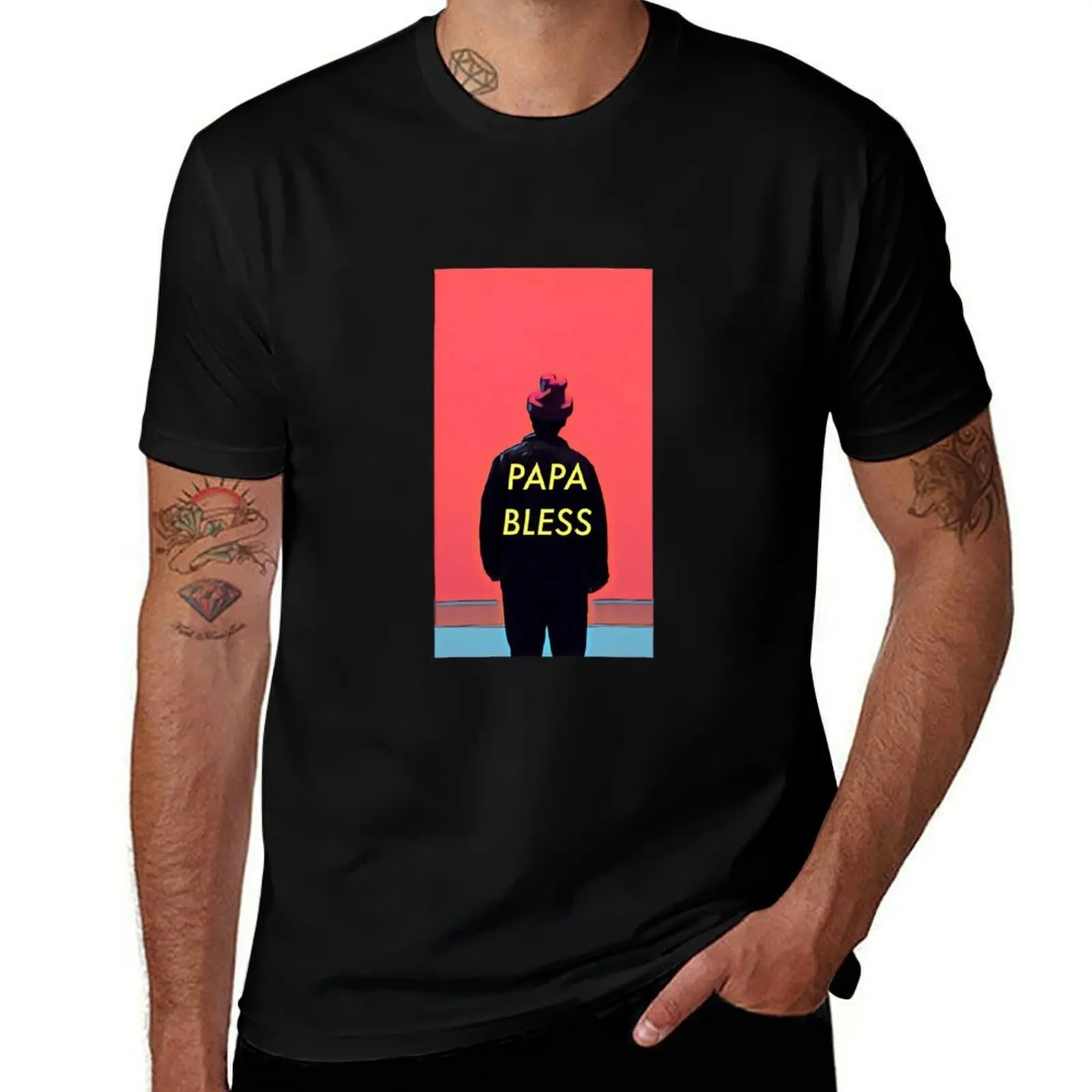 Papa Bless T-Shirt Casual Daily Wear Short Sleeve Top
Papa Bless T-Shirt Casual Daily Wear Short Sleeve Top