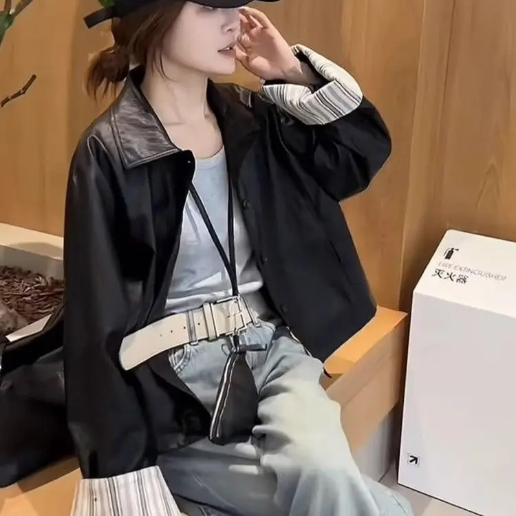 Осенние женские куртки Нежные альпинистские функциональные модные осенне-зимние полосатые куртки средней длины на пуговицах белые простые пары
Осенние женские куртки Нежные альпинистские функциональные модные осенне-зимние полосатые куртки средней длины на пуговицах белые простые пары