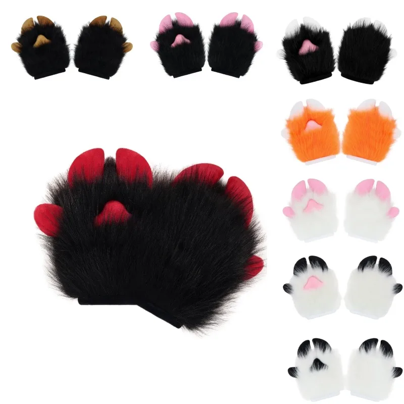 Furry Sheep Foot Paws Gloves Animal Fursuit Plush Claws Anime Cos Costume Accessories for Halloween Christmas Cosplay Props
Furry Sheep Foot Paws Gloves Animal Fursuit Plush Claws Anime Cos Costume Accessories for Halloween Christmas Cosplay Props