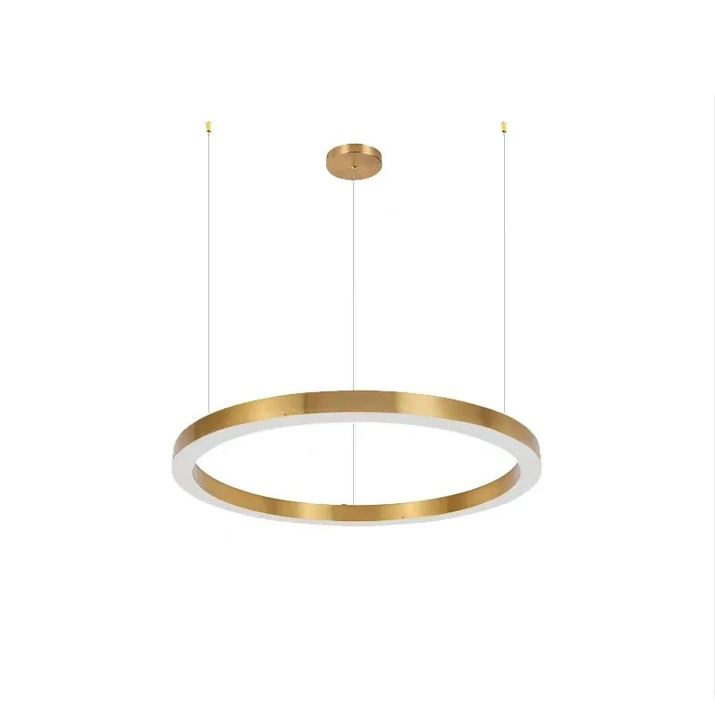 Nordic modern LED simple light luxury stainless steel circle acrylic office living room high-rise creative chandelier
Nordic modern LED simple light luxury stainless steel circle acrylic office living room high-rise creative chandelier