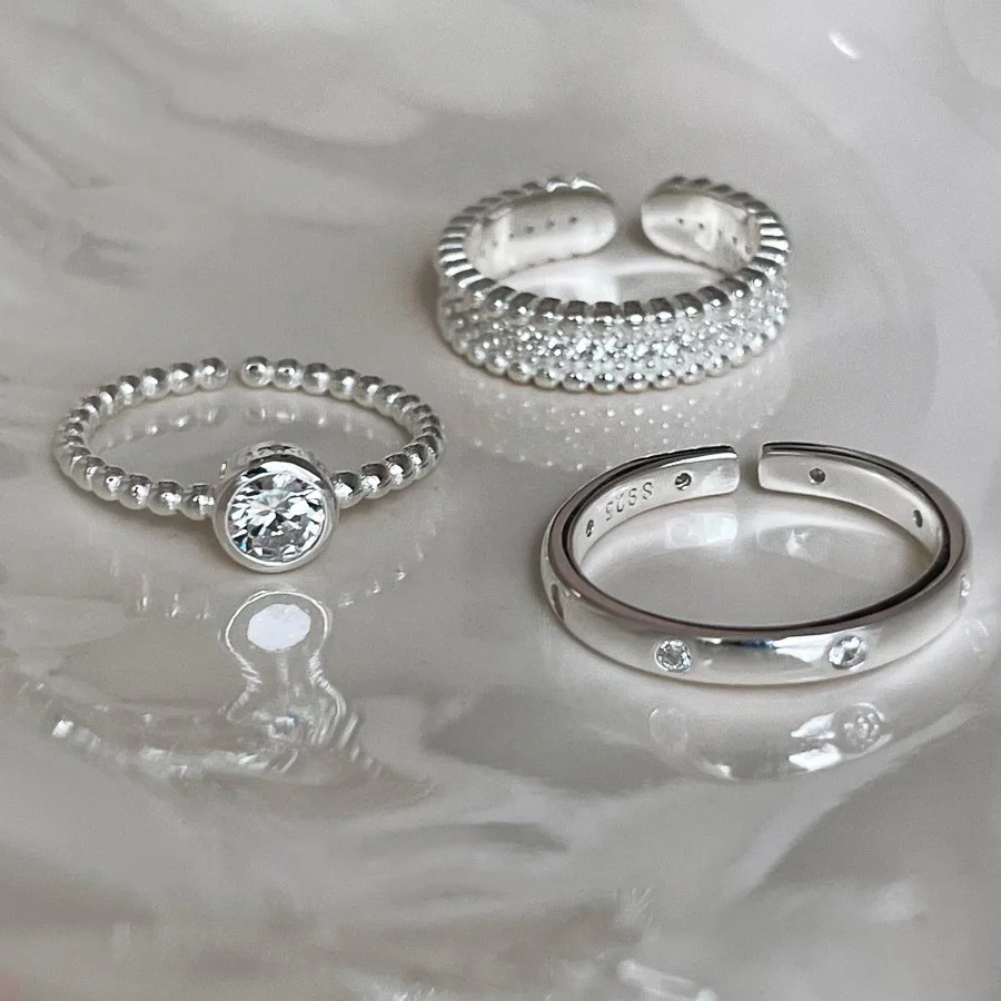 925 Sterling Silve Zircon Bead Ring for Women Girl Party Gift Sweet Cool Versatile Vintage Korean Jewelry Dropshipping
925 Sterling Silve Zircon Bead Ring for Women Girl Party Gift Sweet Cool Versatile Vintage Korean Jewelry Dropshipping