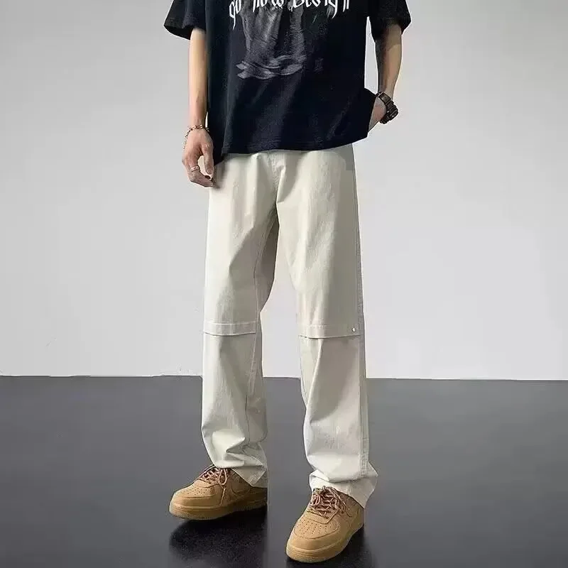 Work Pants Men's Summer American Retro Ice Silk Casual Fashion Slim Pants Straight Tube Loose Male High Street Trendy Pants
Work Pants Men's Summer American Retro Ice Silk Casual Fashion Slim Pants Straight Tube Loose Male High Street Trendy Pants