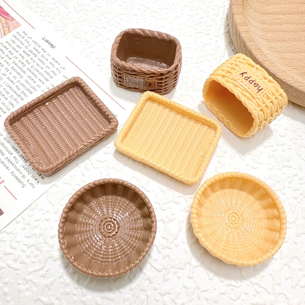 Resin Woven Basket Flatback Cabochon Pendants DIY Charms for Scrapbook Dollhouse Miniature Theme Decorations Crafts Accessories
Resin Woven Basket Flatback Cabochon Pendants DIY Charms for Scrapbook Dollhouse Miniature Theme Decorations Crafts Accessories