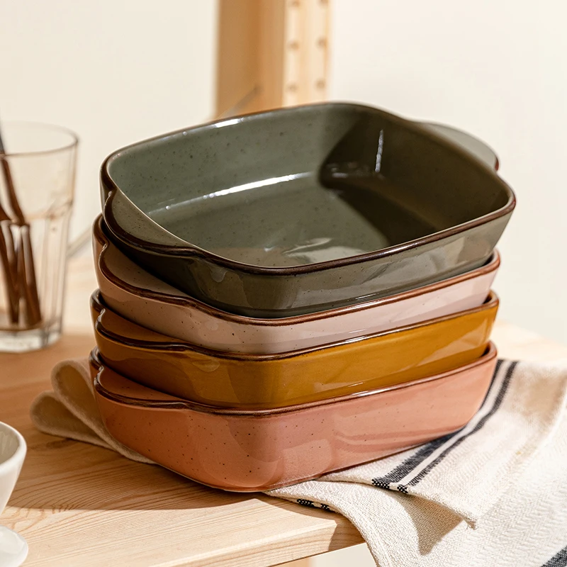 9/11inch Rectangle Ceramic Bakeware Color Glaze Baking Pan Kitchen Chicken Potatoes Lasagna Pan Oven Baking Tray
9/11inch Rectangle Ceramic Bakeware Color Glaze Baking Pan Kitchen Chicken Potatoes Lasagna Pan Oven Baking Tray