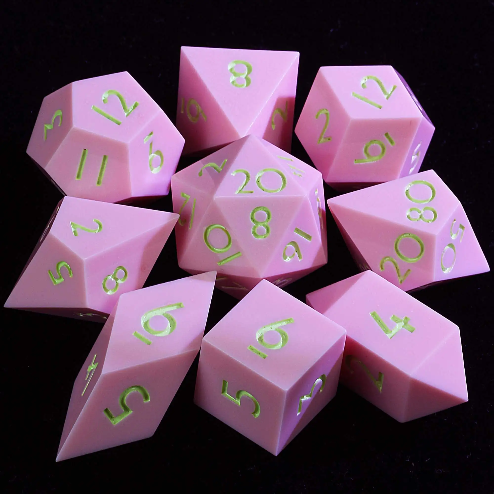 9 Polyhedral Resin Dice DnD Sets Candy Blush Prism
9 Polyhedral Resin Dice DnD Sets Candy Blush Prism