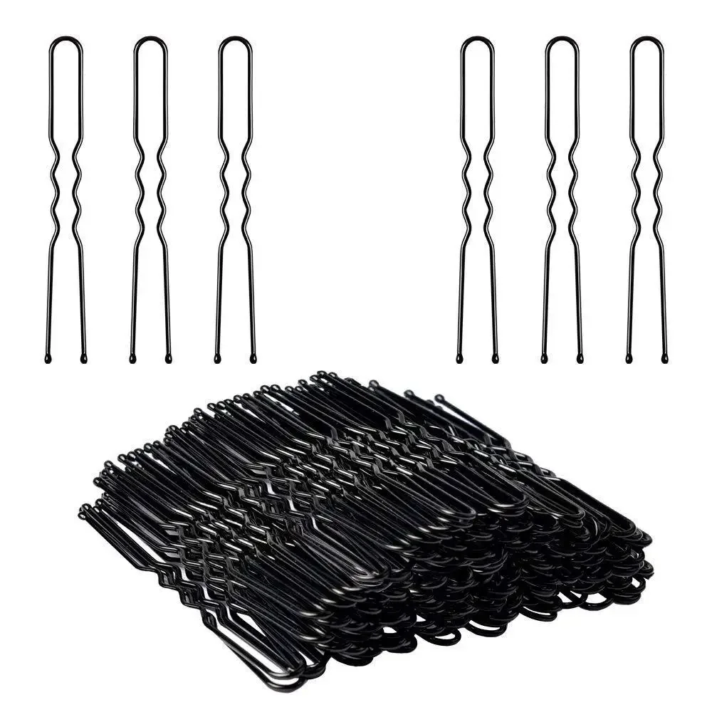 100PCS U Shaped Hair Pins Black Wave Bobby Pin Bobby Pins for All Hair Types Hair Accessories for Women Lady Girls 5/6/7CM
100PCS U Shaped Hair Pins Black Wave Bobby Pin Bobby Pins for All Hair Types Hair Accessories for Women Lady Girls 5/6/7CM