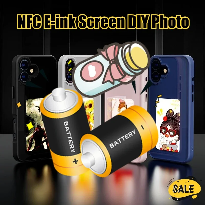 NFC Smart E-ink Screen Fashion Magnetic Phone Case for IPhone 16 15 14 13Pro Max Plus DIY Photo Anime Characters Protector Cover
NFC Smart E-ink Screen Fashion Magnetic Phone Case for IPhone 16 15 14 13Pro Max Plus DIY Photo Anime Characters Protector Cover