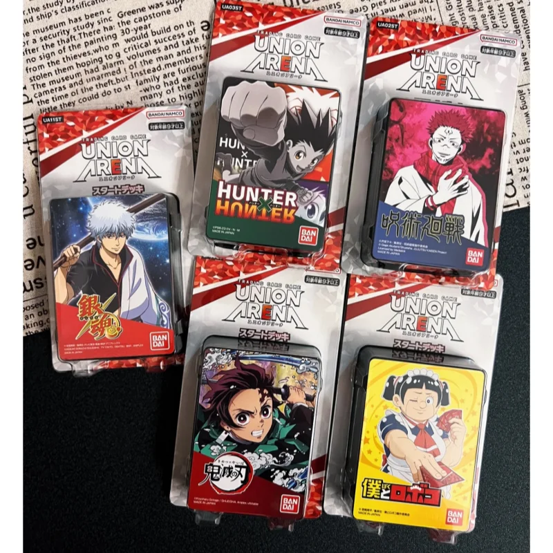 Набор стартовых колод для карточной игры Bandai Union Arena: коллекция аниме Blue Lock, Demon Slayer, Jujutsu Kaisen, Hunter X Hunter, Gintama
Набор стартовых колод для карточной игры Bandai Union Arena: коллекция аниме Blue Lock, Demon Slayer, Jujutsu Kaisen, Hunter X Hunter, Gintama