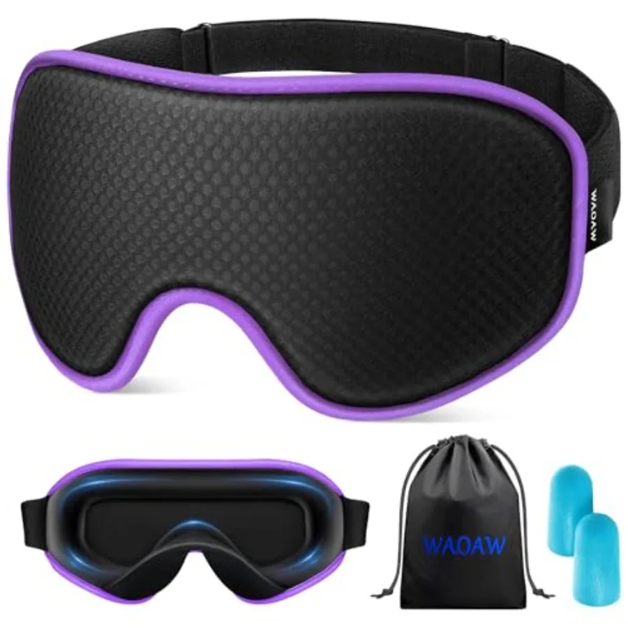 Sleep Mask for Men Women: out Eye Masks for Sleep - 3D Breathable Soft Comfortable Eye Mask for Travel - Adjustable Light Block
Sleep Mask for Men Women: out Eye Masks for Sleep - 3D Breathable Soft Comfortable Eye Mask for Travel - Adjustable Light Block