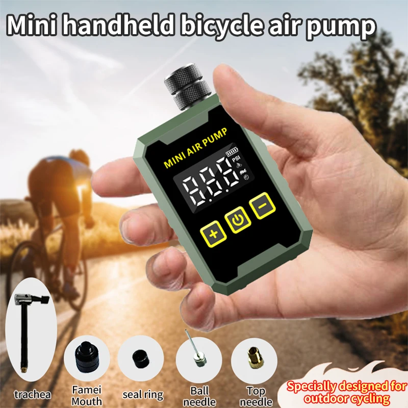 Mini Electric Bike Pump 150PSI Powerful Air Compressor Pressure Display Car Motocycle MTB Road Bike Tire Inflator
Mini Electric Bike Pump 150PSI Powerful Air Compressor Pressure Display Car Motocycle MTB Road Bike Tire Inflator