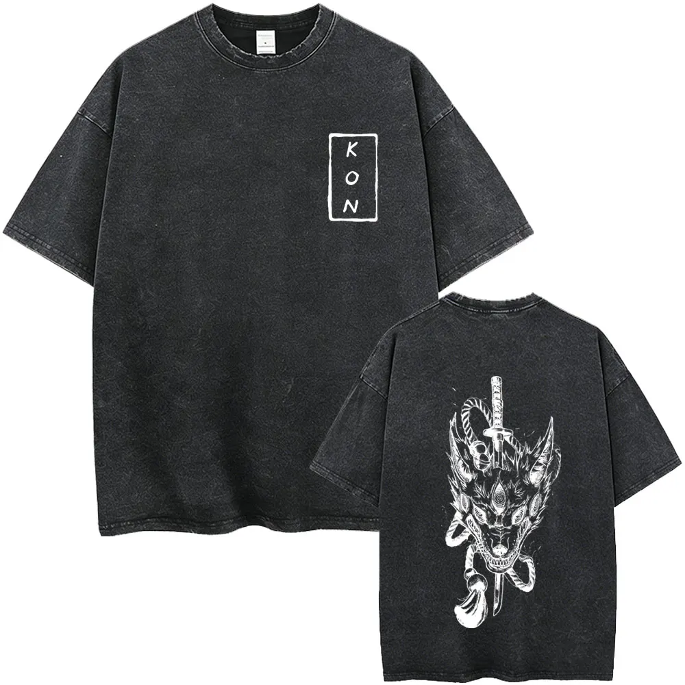 Anime Chainsaw Man Vintage Washed T-shirt Funny Hayakawa Aki Fox Devil Kon Graphic T Shirts Men Manga Retro Oversized T-shirts
Anime Chainsaw Man Vintage Washed T-shirt Funny Hayakawa Aki Fox Devil Kon Graphic T Shirts Men Manga Retro Oversized T-shirts