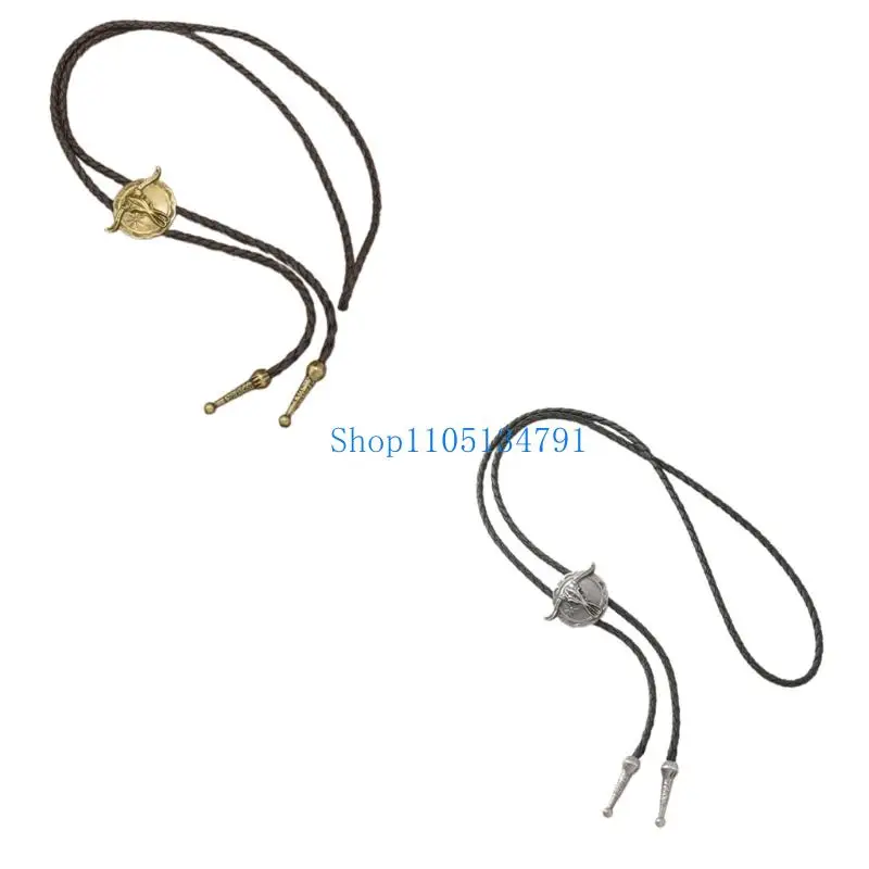 Ожерелье Боло в ковбойском стиле, винтажное ожерелье из цинкового сплава и гибкая веревка из искусственной кожи для мужчин и 98
Ожерелье Боло в ковбойском стиле, винтажное ожерелье из цинкового сплава и гибкая веревка из искусственной кожи для мужчин и 98