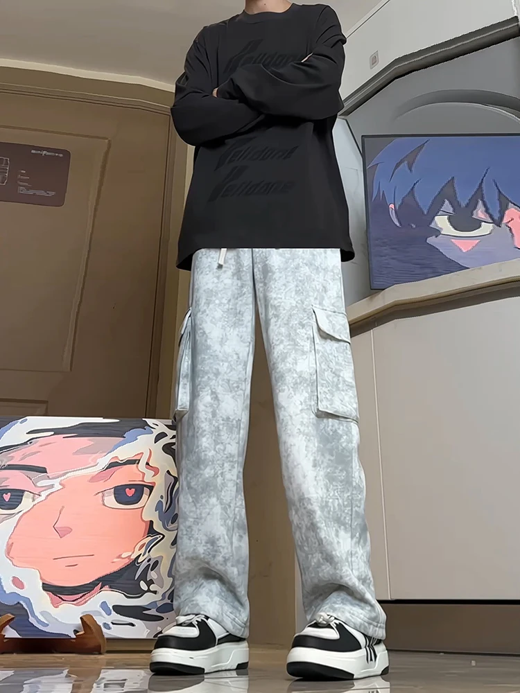 American Retro White ey Casual Pants Men's Spring Autumn Tall Extended Length Straight Loose Fit Sports Leisure Trousers
American Retro White ey Casual Pants Men's Spring Autumn Tall Extended Length Straight Loose Fit Sports Leisure Trousers