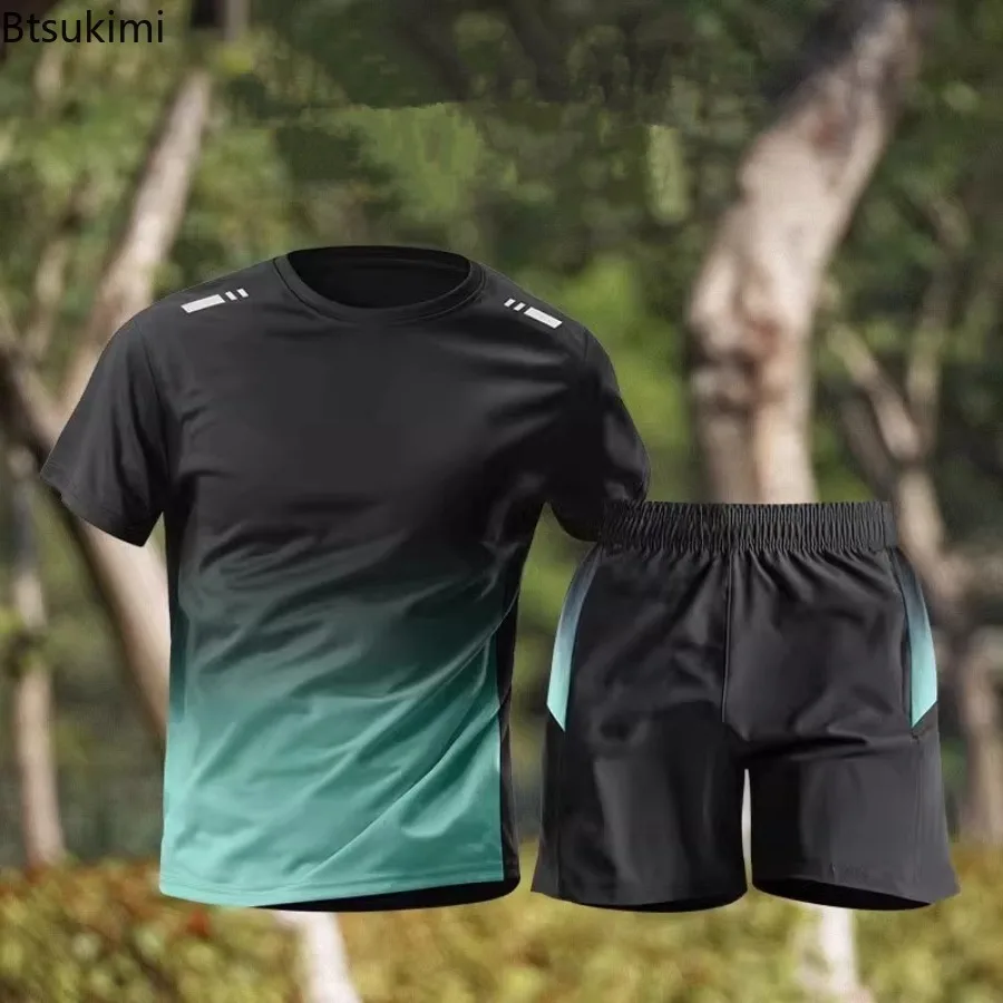 Men's Quick Drying Exercise Suit Fitness Summer Ice Silk Short Sleeve and Shorts Two-piece Set Casual Loose Running Suit for Men
Men's Quick Drying Exercise Suit Fitness Summer Ice Silk Short Sleeve and Shorts Two-piece Set Casual Loose Running Suit for Men