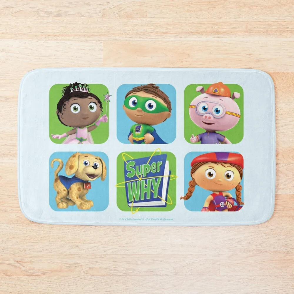 Super WHY! Super heroes Bath Mat House Interior Entrance Bathroom Deco Non-Slip Pad Mat
Super WHY! Super heroes Bath Mat House Interior Entrance Bathroom Deco Non-Slip Pad Mat