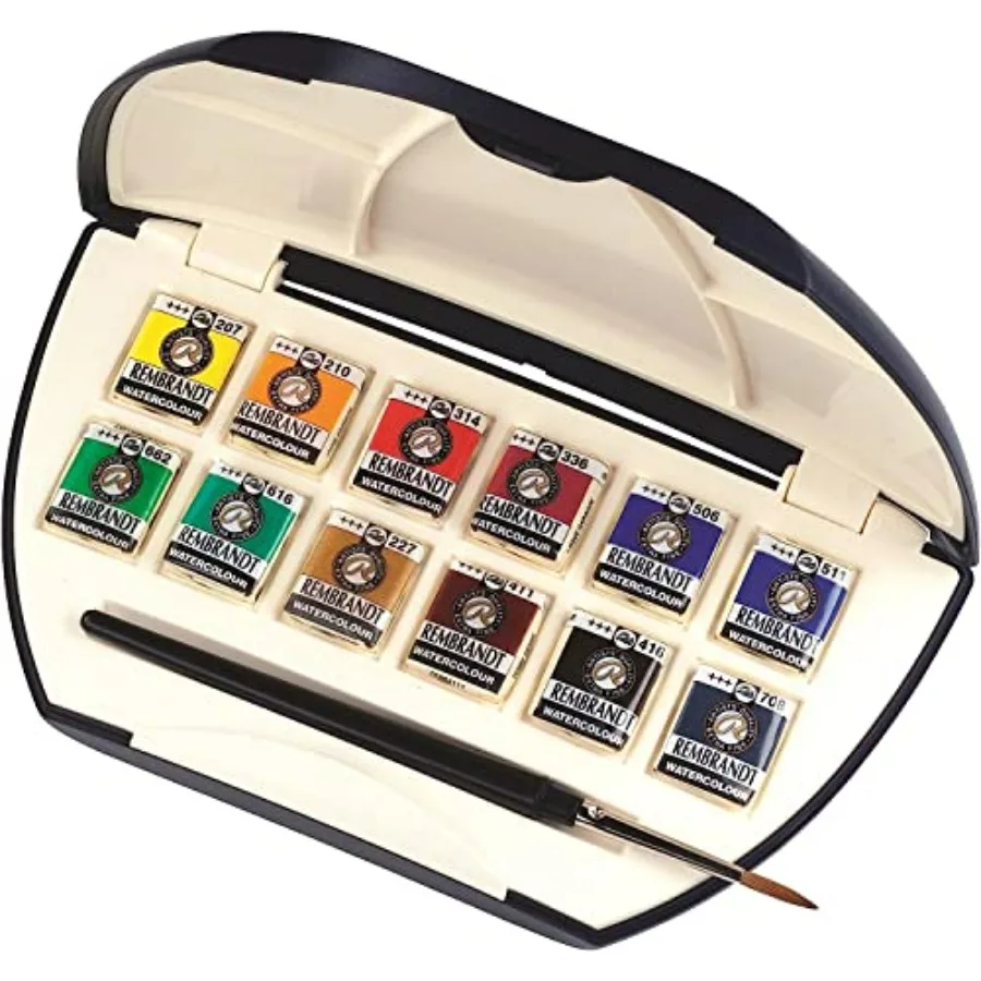Artists' Watercolor Set - Luxury Pocket Box Set of 12 in Vibrant Colors for Portable Sketching and Travel Painting High-Quality
Artists' Watercolor Set - Luxury Pocket Box Set of 12 in Vibrant Colors for Portable Sketching and Travel Painting High-Quality
