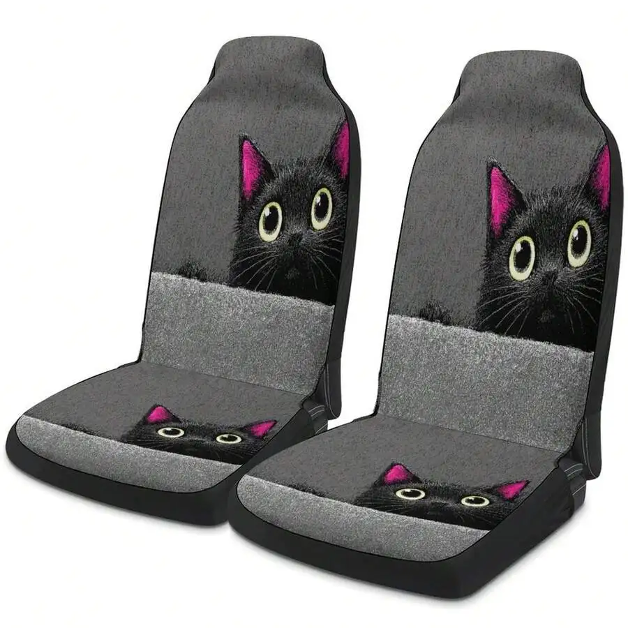 Peeking Black Cat Car Seat Covers Set Universal Auto Interior Decor For Cars SUVs Trucks
Peeking Black Cat Car Seat Covers Set Universal Auto Interior Decor For Cars SUVs Trucks