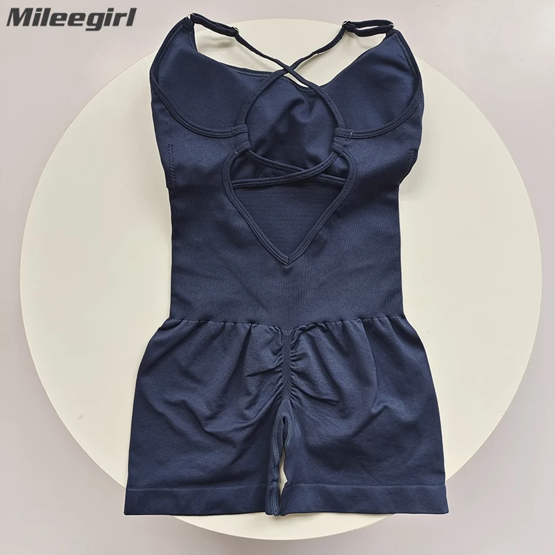 Mileegirl Seamless Women Yoga Jumpsuits Cross Back Sports Shorts Tracksuits Adjustable Straps Hip Lift Gym Fitness Bodysuits
Mileegirl Seamless Women Yoga Jumpsuits Cross Back Sports Shorts Tracksuits Adjustable Straps Hip Lift Gym Fitness Bodysuits