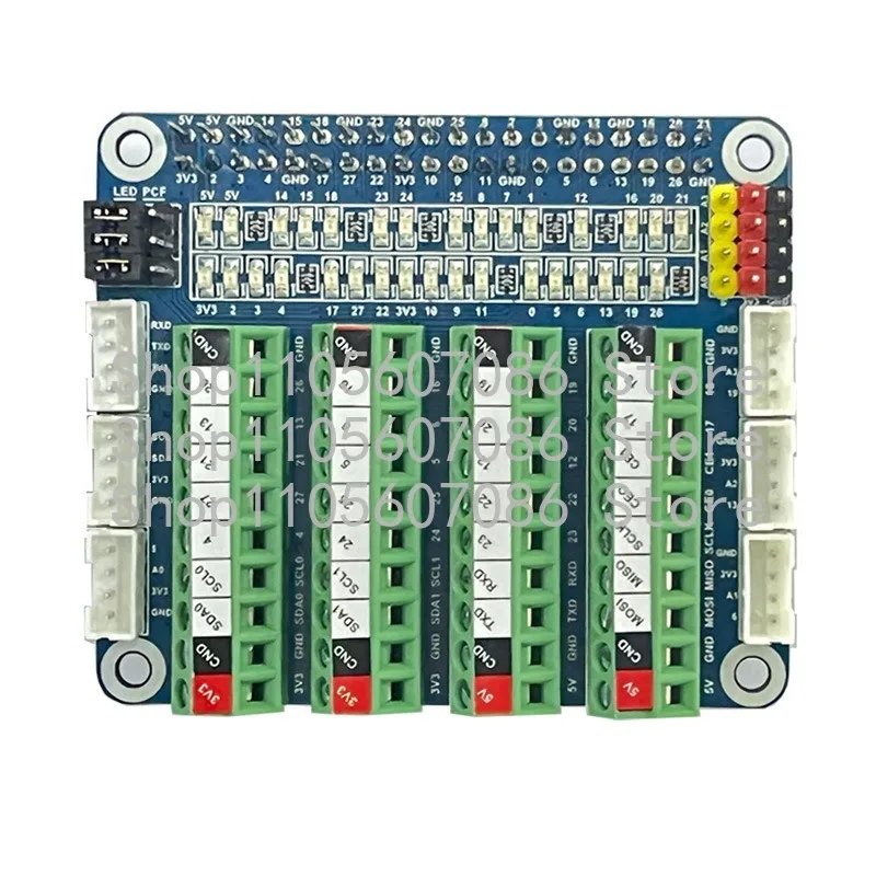Applicable To Raspberry Pi PCF8591 Sensor LED Expansion Board GPIO Port Test Board ADC/DCA,PI-ALL-GPIO-TEST-BOARD-(B)
Applicable To Raspberry Pi PCF8591 Sensor LED Expansion Board GPIO Port Test Board ADC/DCA,PI-ALL-GPIO-TEST-BOARD-(B)