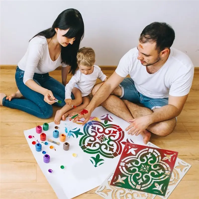 Professional Tile Stencil Brush Set Of 7,With Wooden Brush And 3 Bristle Brushes For Floor, Wall Cabinet, Home Decor
Professional Tile Stencil Brush Set Of 7,With Wooden Brush And 3 Bristle Brushes For Floor, Wall Cabinet, Home Decor