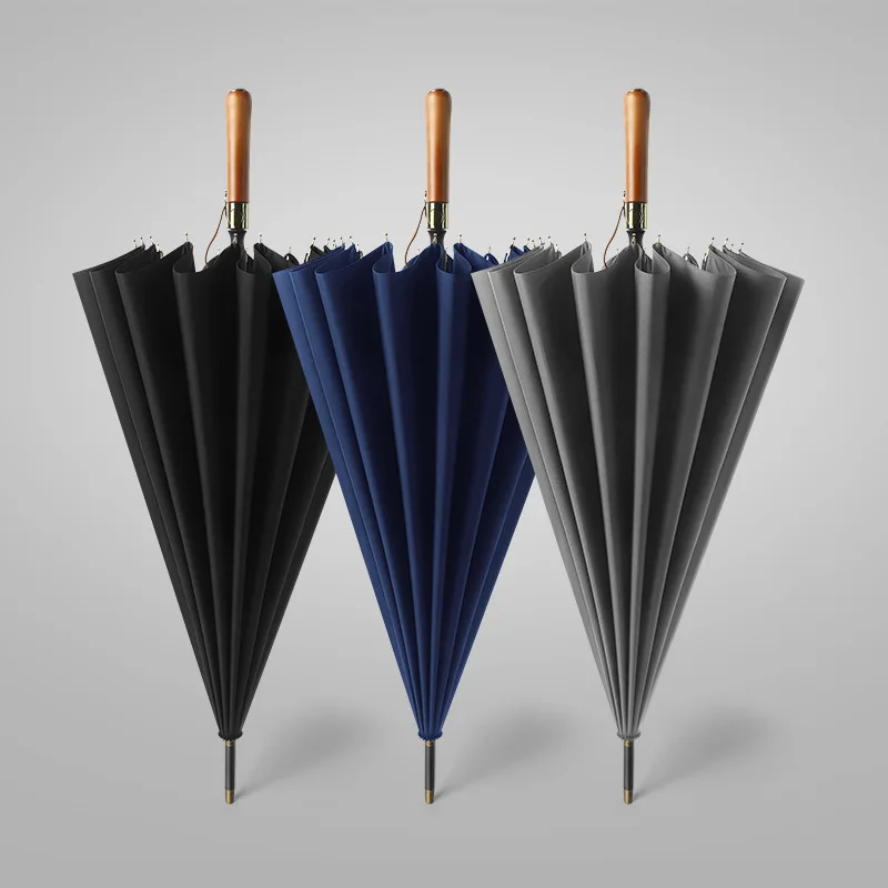 Straight Long Handle Wooden Handle Umbrella for Men, Business Style, Semi-Automatic, Retro, Glof, 16K
Straight Long Handle Wooden Handle Umbrella for Men, Business Style, Semi-Automatic, Retro, Glof, 16K