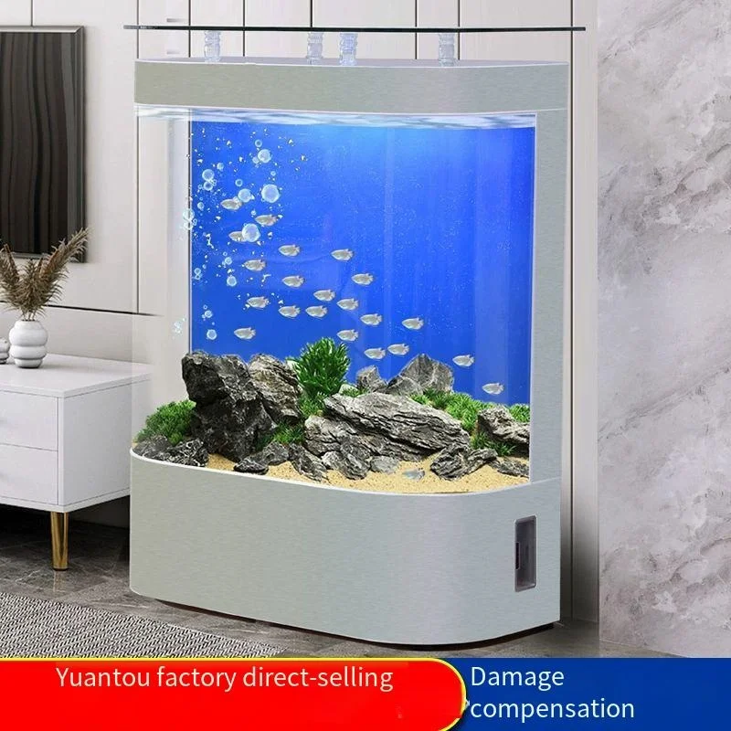 Goldfish Tank Living Room Medium Household Glass Against The Wall Floor Ecological Lazy Aquarium
Goldfish Tank Living Room Medium Household Glass Against The Wall Floor Ecological Lazy Aquarium