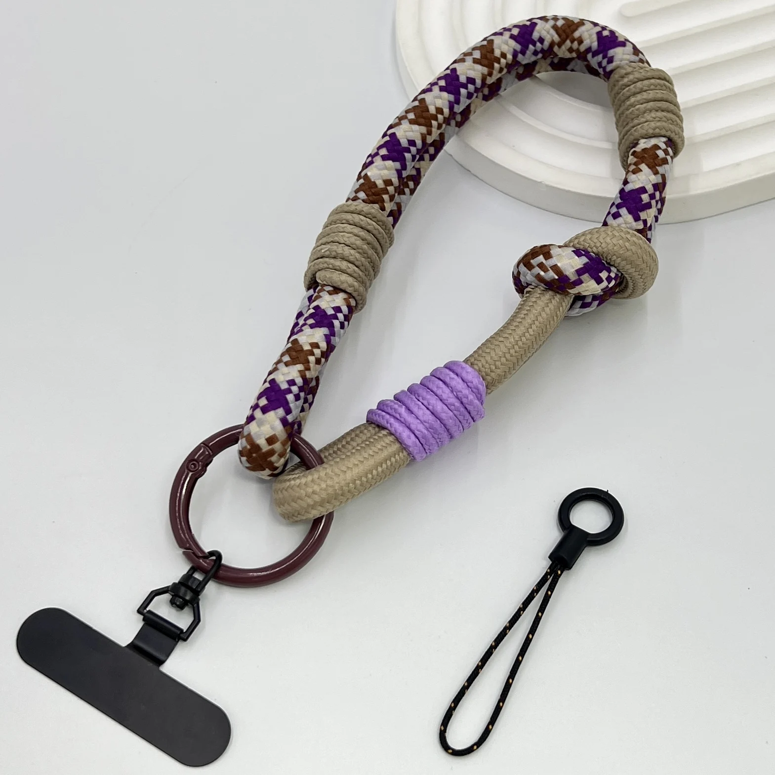 DIY 2-In-1 Mobile Phone Universal Lanyard, Wrist Short Lanyard, 360° Rotating Metal Hanging Piece, Multi-Functional Wristband
DIY 2-In-1 Mobile Phone Universal Lanyard, Wrist Short Lanyard, 360° Rotating Metal Hanging Piece, Multi-Functional Wristband