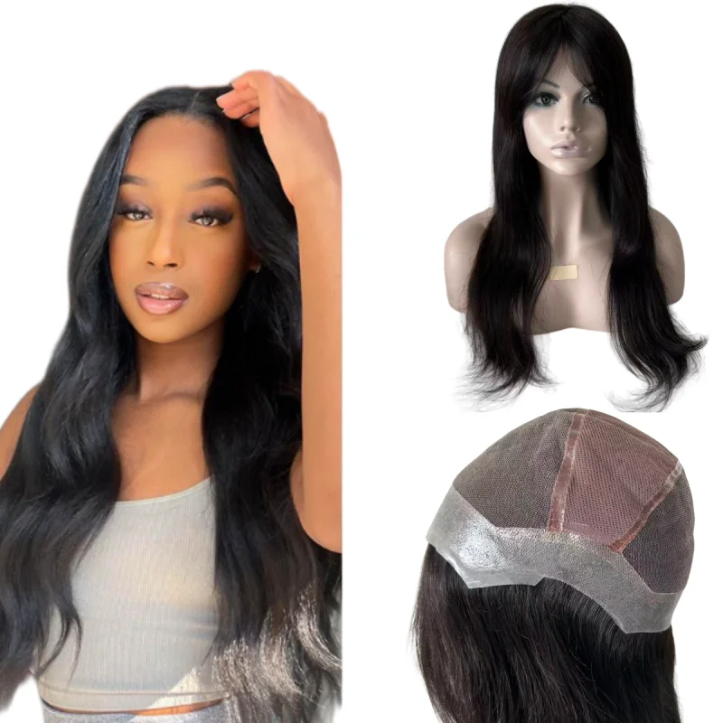 Indian Virgin Human Hair Wig Natural color 12”-22'' 130% Density Straight Hair Full Lace Base with Ine Week PU around Wig for Wo
Indian Virgin Human Hair Wig Natural color 12”-22'' 130% Density Straight Hair Full Lace Base with Ine Week PU around Wig for Wo