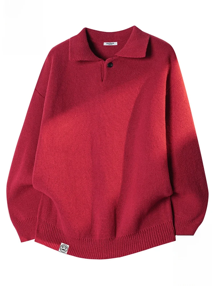 PaulFrank Red Sweater Men's Base Layer Knitted irt Winter Warm Retro Sle Casual Long Sve T-irt Comfortable Fit
PaulFrank Red Sweater Men's Base Layer Knitted irt Winter Warm Retro Sle Casual Long Sve T-irt Comfortable Fit