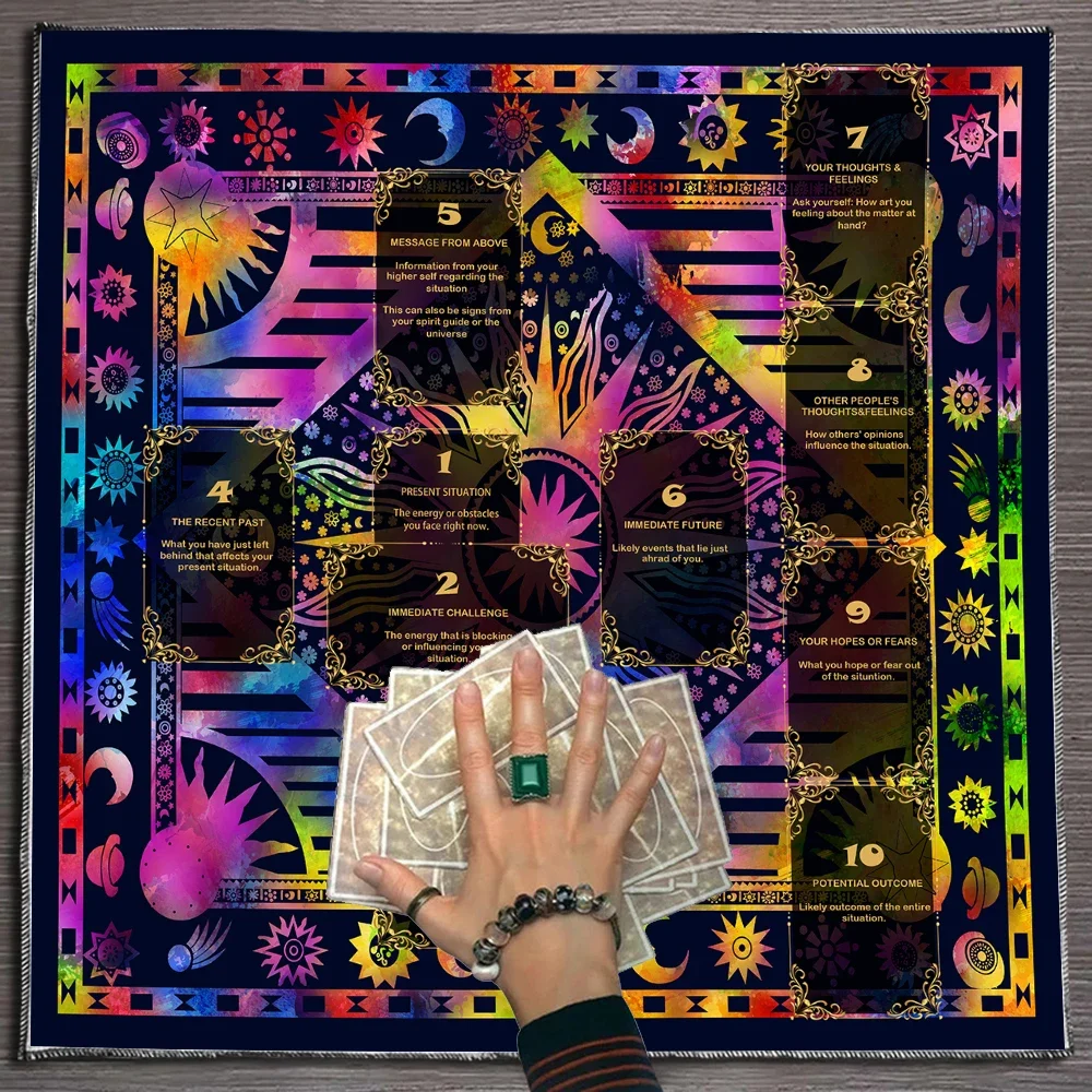 Sun Celtic Cross Tarot Card Tablecloth Flowers Altar Cloth Pagan Pendulum Witchcraft Astrology Card Mat for Room Home Decor
Sun Celtic Cross Tarot Card Tablecloth Flowers Altar Cloth Pagan Pendulum Witchcraft Astrology Card Mat for Room Home Decor