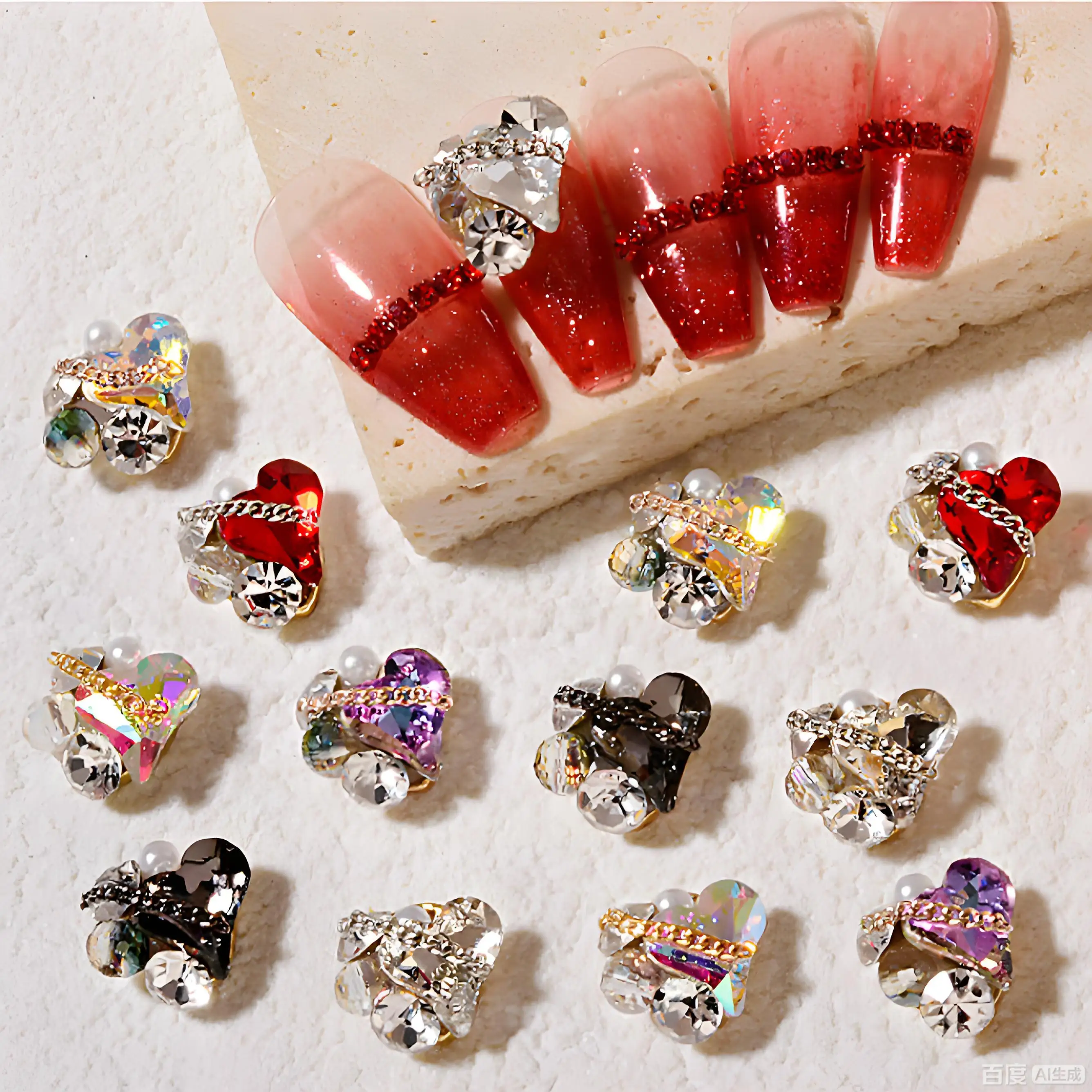 5PCS 3D Luxury Alloy Nail Art Rhinestone Pearl Pile Charms Metal Chain Love Heart Crystal Accessories Nails Decoration Supplies
5PCS 3D Luxury Alloy Nail Art Rhinestone Pearl Pile Charms Metal Chain Love Heart Crystal Accessories Nails Decoration Supplies