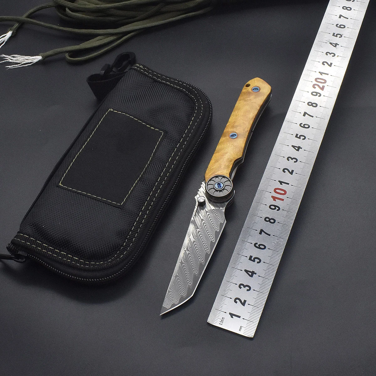 VG10 Damascus Steel Mechanical Bearing Folding Knife - Camping Outdoor Survival Fruit Tool
VG10 Damascus Steel Mechanical Bearing Folding Knife - Camping Outdoor Survival Fruit Tool