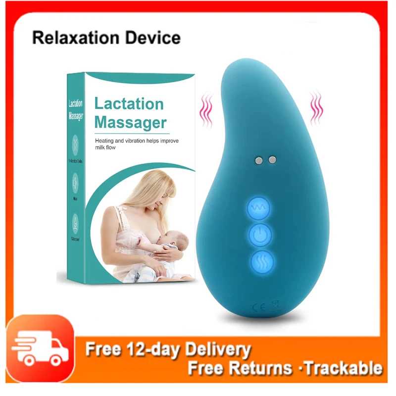 Warming Lactation Massager Soft Silicone Breast Massager for Breastfeeding Heat + Vibration for Clogged Ducts Improved
Warming Lactation Massager Soft Silicone Breast Massager for Breastfeeding Heat + Vibration for Clogged Ducts Improved